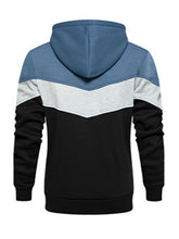 Load image into Gallery viewer, Men&#39;s casual color block and contrast fashion hooded sweatshirt