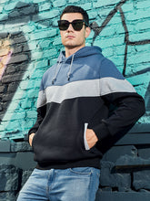 Load image into Gallery viewer, Men&#39;s casual color block and contrast fashion hooded sweatshirt