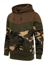 Load image into Gallery viewer, Men&#39;s casual color block and contrast fashion hooded sweatshirt