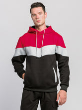 Load image into Gallery viewer, Men&#39;s casual color block and contrast fashion hooded sweatshirt