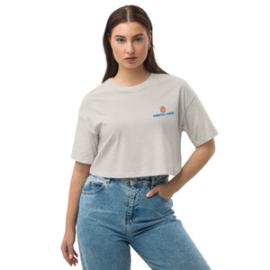 MENTALAIRE Women's Loose drop shoulder crop top