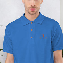 Load image into Gallery viewer, CORNELIUS WORTHAM Orange Lion Polo Shirt