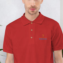 Load image into Gallery viewer, CORNELIUS WORTHAM Orange Lion Polo Shirt