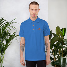 Load image into Gallery viewer, CORNELIUS WORTHAM Orange Lion Polo Shirt