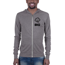 Load image into Gallery viewer, Think BIG Unisex zip hoodie