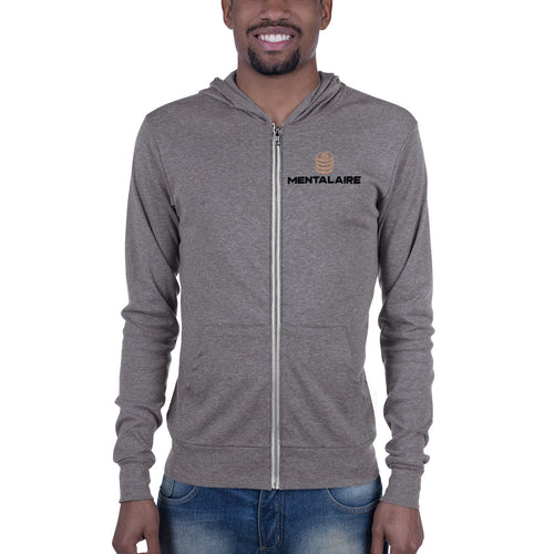 MENTALAIRE Unisex zip hoodie