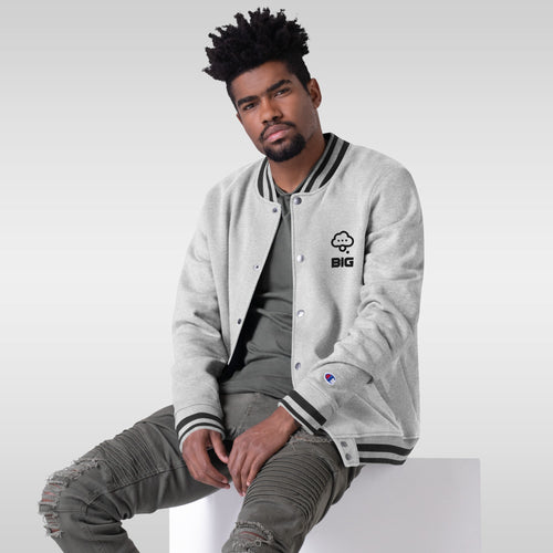Think BIG Embroidered Champion Bomber Jacket