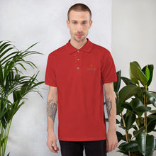 Load image into Gallery viewer, CORNELIUS WORTHAM Orange Lion Polo Shirt