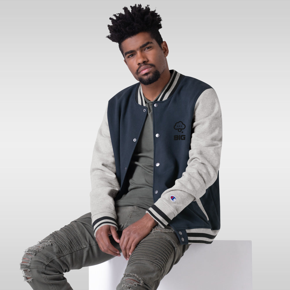 Think BIG Embroidered Champion Bomber Jacket