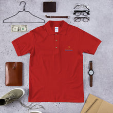 Load image into Gallery viewer, CORNELIUS WORTHAM Orange Lion Polo Shirt