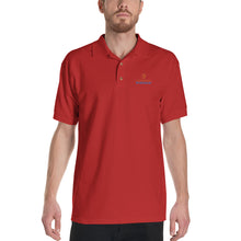 Load image into Gallery viewer, CORNELIUS WORTHAM Orange Lion Polo Shirt