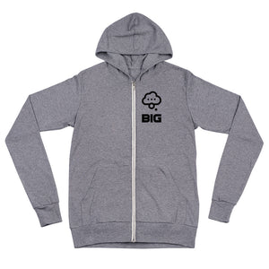 Think BIG Unisex zip hoodie