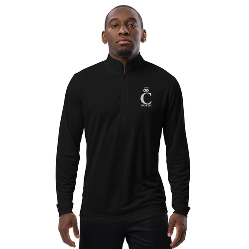 I C WORTH Quarter zip pullover