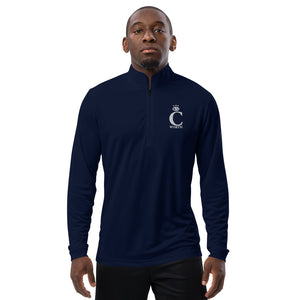 I C WORTH Quarter zip pullover
