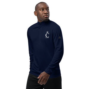I C WORTH Quarter zip pullover