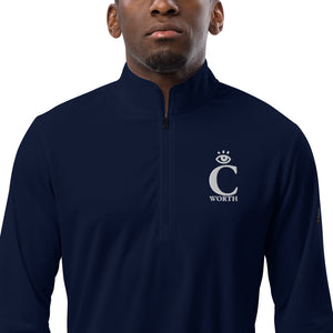 I C WORTH Quarter zip pullover