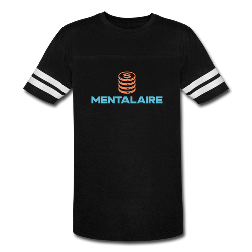 MENTALAIRE Vintage Sport T-Shirt - black/white