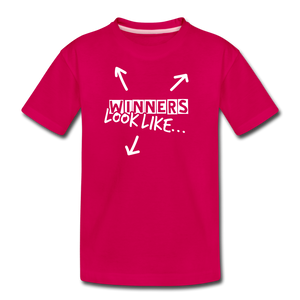 The Winning Look Kids' Premium T-Shirt - dark pink