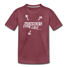 Load image into Gallery viewer, The Winning Look Kids&#39; Premium T-Shirt - heather burgundy