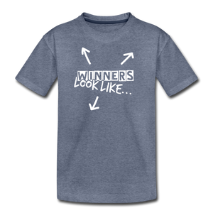 The Winning Look Kids' Premium T-Shirt - heather blue