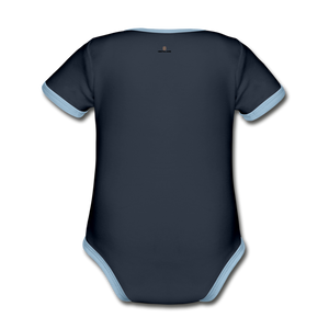 The Winning Look Short Sleeve Baby Bodysuit - navy/sky