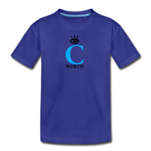 Load image into Gallery viewer, I C WORTH Kids&#39; Premium T-Shirt - royal blue