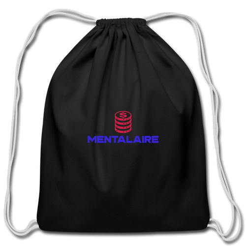 MENTALAIRE Cotton Drawstring Bag - black