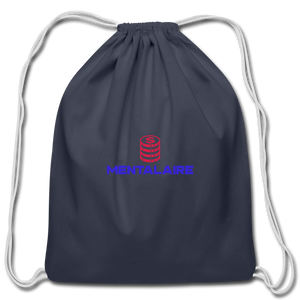 MENTALAIRE Cotton Drawstring Bag - navy