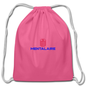 MENTALAIRE Cotton Drawstring Bag - pink