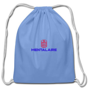 MENTALAIRE Cotton Drawstring Bag - carolina blue
