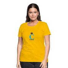 Load image into Gallery viewer, I C WORTH Women’s Premium T-Shirt - sun yellow