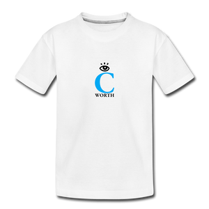 I C WORTH Toddler Premium Organic T-Shirt - white