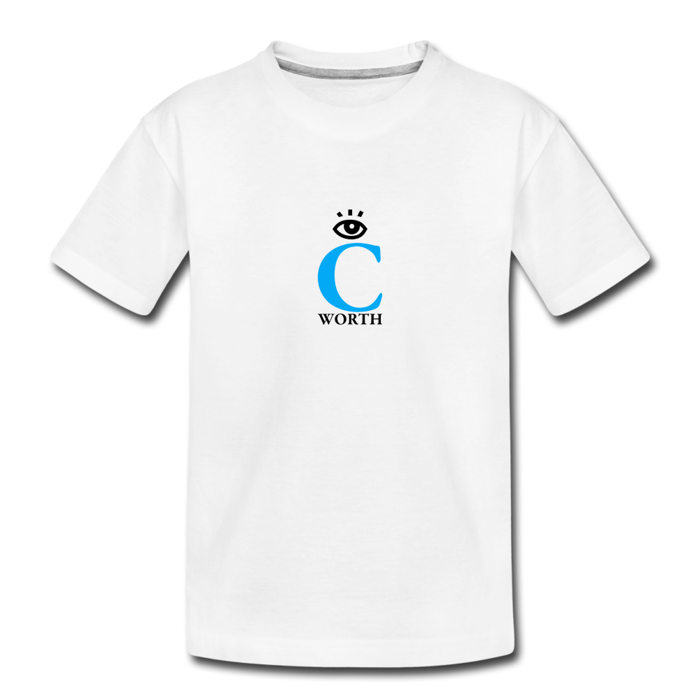 I C WORTH Toddler Premium Organic T-Shirt - white