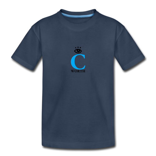 I C WORTH Toddler Premium Organic T-Shirt - navy