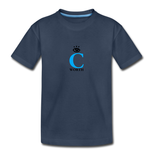 I C WORTH Toddler Premium Organic T-Shirt - navy