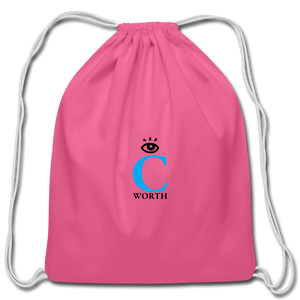 I C WORTH Cotton Drawstring Bag - pink