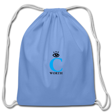 Load image into Gallery viewer, I C WORTH Cotton Drawstring Bag - carolina blue