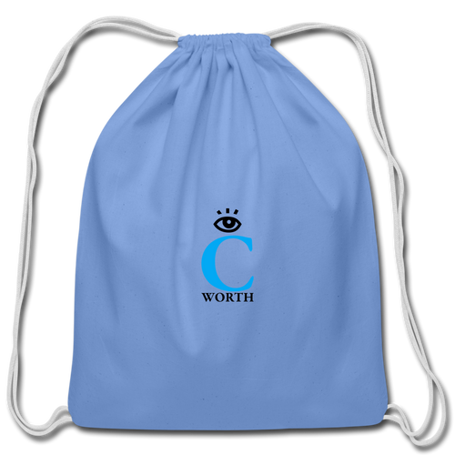 I C WORTH Cotton Drawstring Bag - carolina blue