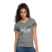Load image into Gallery viewer, Adverse Resistant Women’s Vintage Sport T-Shirt - heather gray/charcoal