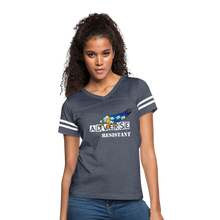 Load image into Gallery viewer, Adverse Resistant Women’s Vintage Sport T-Shirt - vintage navy/white