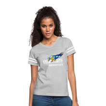 Load image into Gallery viewer, Adverse Resistant Women’s Vintage Sport T-Shirt - heather gray/white