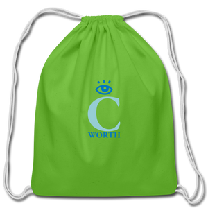 I C Worth Cotton Drawstring Bag - clover