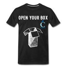 Load image into Gallery viewer, Open Your Box I C WORTH Men&#39;s Premium T-Shirt - black