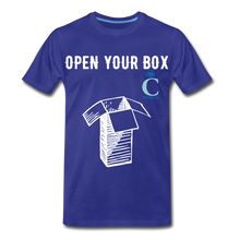 Load image into Gallery viewer, Open Your Box I C WORTH Men&#39;s Premium T-Shirt - royal blue