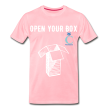 Load image into Gallery viewer, Open Your Box I C WORTH Men&#39;s Premium T-Shirt - pink