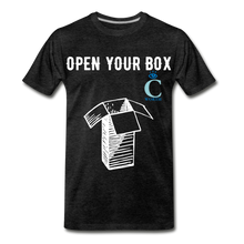 Load image into Gallery viewer, Open Your Box I C WORTH Men&#39;s Premium T-Shirt - charcoal gray