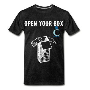Open Your Box I C WORTH Men's Premium T-Shirt - charcoal gray