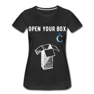 Open Your Box I C WORTH Women’s Premium T-Shirt - black