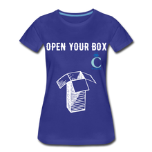 Load image into Gallery viewer, Open Your Box I C WORTH Women’s Premium T-Shirt - royal blue