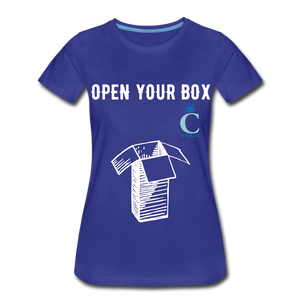 Open Your Box I C WORTH Women’s Premium T-Shirt - royal blue